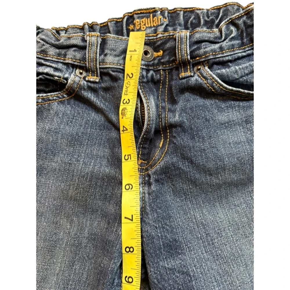 Old‎ Navy Boys Size 8 Regular Elastic Waist Flared Jeans Distressed